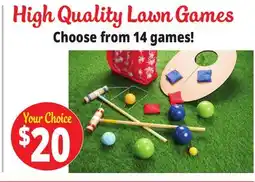 Ocean State Job Lot Lawn games offer