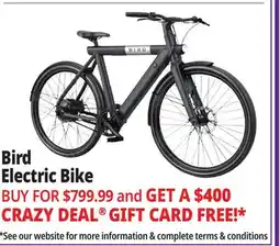Ocean State Job Lot Bird Electric Bike offer