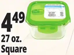 Ocean State Job Lot Glass Food Storage Container 27 oz offer