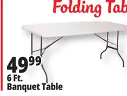 Ocean State Job Lot Enduro 6' Folding Banquet Table offer