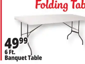 Ocean State Job Lot Enduro 6' Folding Banquet Table offer