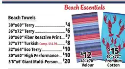 Ocean State Job Lot Beach Towels & Accessories offer