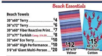 Ocean State Job Lot Beach Towels & Accessories offer