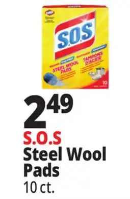 Ocean State Job Lot Clorox S.O.S Steel Wool Pads 10 Count offer