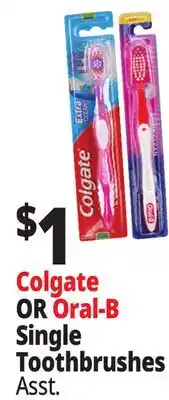 Ocean State Job Lot Colgate Extra Clean Medium Toothbrush offer