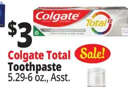 Ocean State Job Lot Colgate Total Clean Mint Toothpaste 6 oz offer
