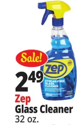 Ocean State Job Lot ZEP Streak-Free Glass Cleaner 32 oz offer