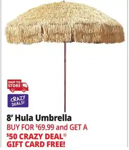 Ocean State Job Lot 8' Hula Umbrella offer