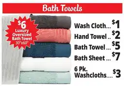 Ocean State Job Lot Bath Towels offer