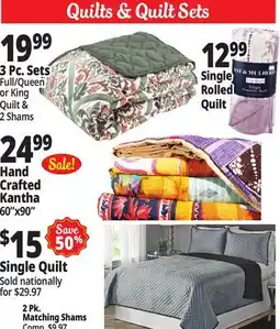 Ocean State Job Lot Quilt & Quilt Sets offer