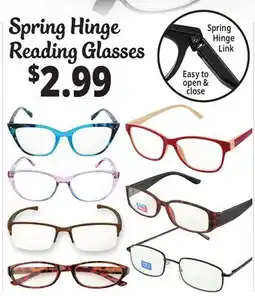 Ocean State Job Lot Spring Hinge Reading Glasses offer