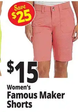 Ocean State Job Lot Women's Famous Maker Shorts offer