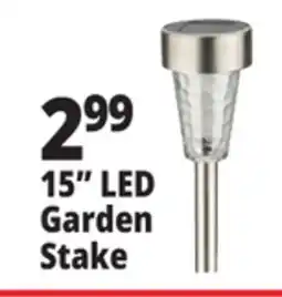 Ocean State Job Lot Outdoor Living Accents Solar Crackle LED Garden Stake 15 offer