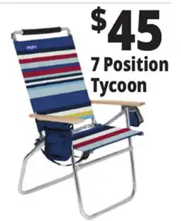 Ocean State Job Lot 7-Position Copa Hi-Back Big Tycoon Beach Chair offer