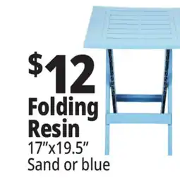 Ocean State Job Lot Gracious Living Folding Side Table Blue offer