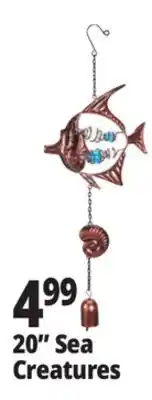 Ocean State Job Lot 20 Sea Creature Wind Chime offer