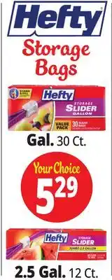 Ocean State Job Lot Hefty Storage Bags offer