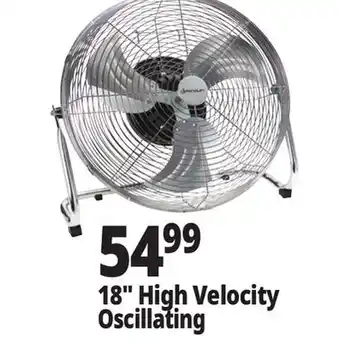 Ocean State Job Lot Penguin High Velocity Internal Oscillation Floor Fan 18 offer