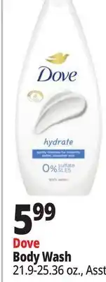 Ocean State Job Lot Dove Coconut Milk and Jasmine Petals Moisturizing Cream Body Wash 25.36 oz offer