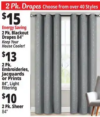 Ocean State Job Lot Drapes offer