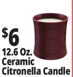 Ocean State Job Lot 12.6 Oz. Ceramic Citronella Candle offer