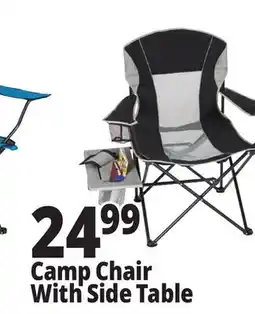 Ocean State Job Lot Oversized Folding Camp Chair with Side Table offer