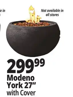 Ocean State Job Lot Modeno York 27 Propane Fire Bowl with Cover offer