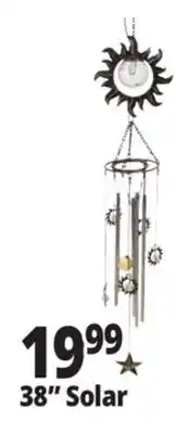 Ocean State Job Lot Solar Wind Chime 38 offer