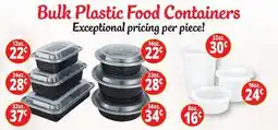 Ocean State Job Lot Bulk Plastic Food Containers offer