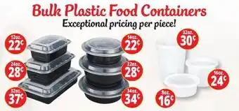 Ocean State Job Lot Bulk Plastic Food Containers offer