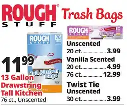 Ocean State Job Lot Rough Stuff Trash Bags offer