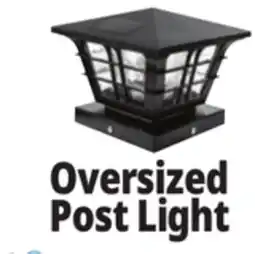 Ocean State Job Lot Outdoor Living Accents Craftsman Style Solar LED Post Cap Light offer