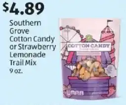 Aldi Southern grove cotton candy or strawberry lemonade trail mix offer
