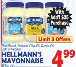 Bravo Supermarkets HELLMANN'S MAYONNAISE offer