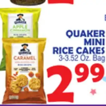 Bravo Supermarkets QUAKER MINI RICE CAKES offer