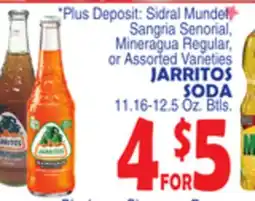 Bravo Supermarkets JARRITOS SODA offer