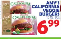Bravo Supermarkets AMY'S CALIFORNIA VEGGIE BURGERS offer