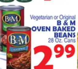 Bravo Supermarkets B & M OVEN BAKED BEANS offer
