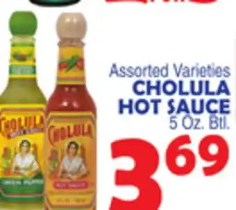 Bravo Supermarkets CHOLULA HOT SAUCE offer