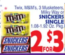 Bravo Supermarkets SNICKERS SINGLE offer