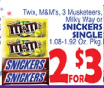 Bravo Supermarkets SNICKERS SINGLE offer