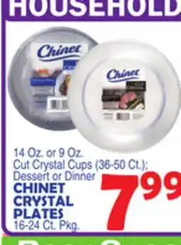 Bravo Supermarkets CHINET CRYSTAL PLATES offer