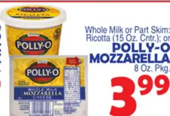 Bravo Supermarkets POLLY-O MOZZARELLA offer