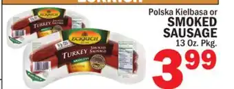 Bravo Supermarkets ECKRICH SMOKED SAUSAGE offer
