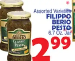Bravo Supermarkets FILIPPO BERIO PESTO offer