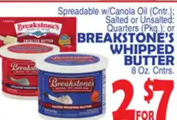 Bravo Supermarkets BREAKSTONE'S WHIPPED BUTTER offer