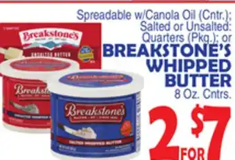 Bravo Supermarkets BREAKSTONE'S WHIPPED BUTTER offer