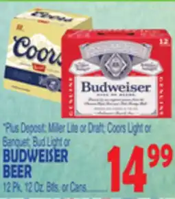 Bravo Supermarkets BUDWEISER BEER offer