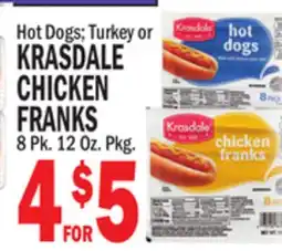 Bravo Supermarkets KRASDALE CHICKEN CHICKEN FRANKS offer