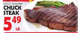 Bravo Supermarkets CHUCK STEAK offer